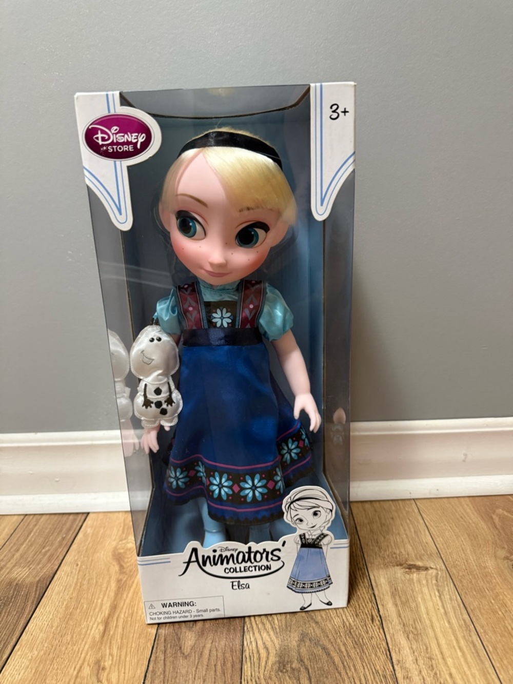 Disney Elsa Animator Doll in Blue and Black Dress